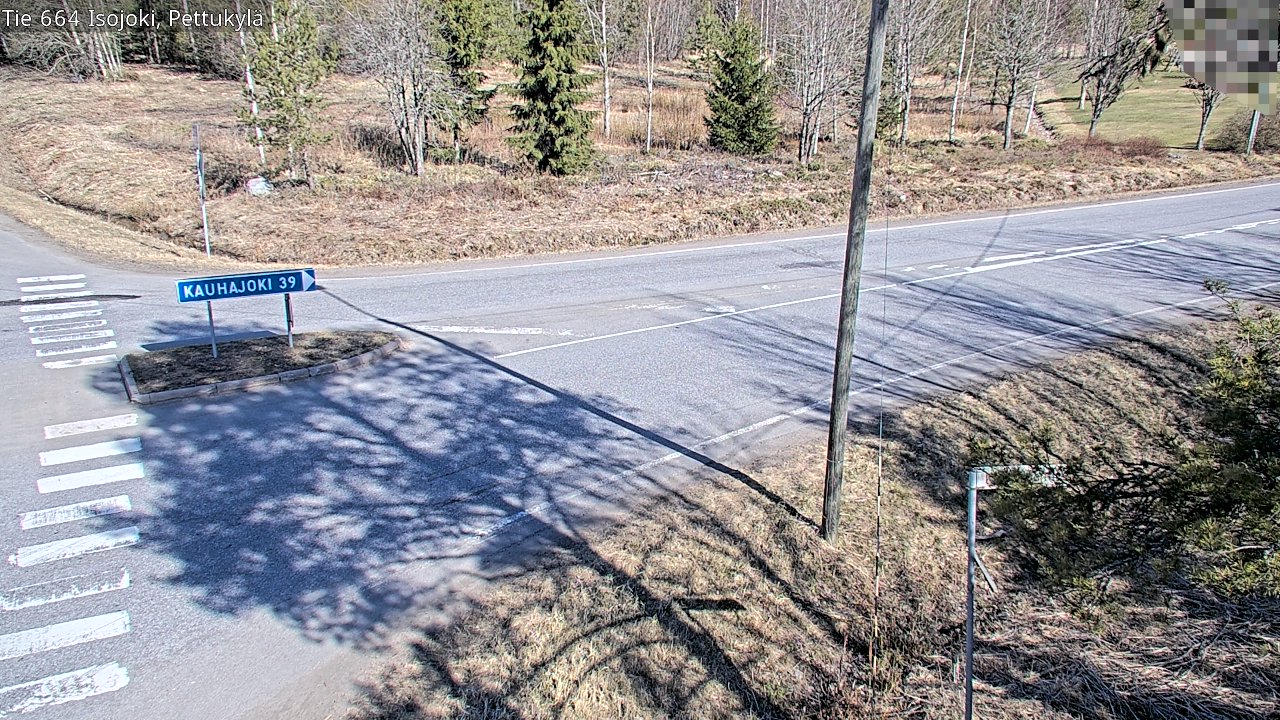 Weather Camera Image Väg 664 Storå Pettukylä, Isojoki, Etelä-Pohjanmaa