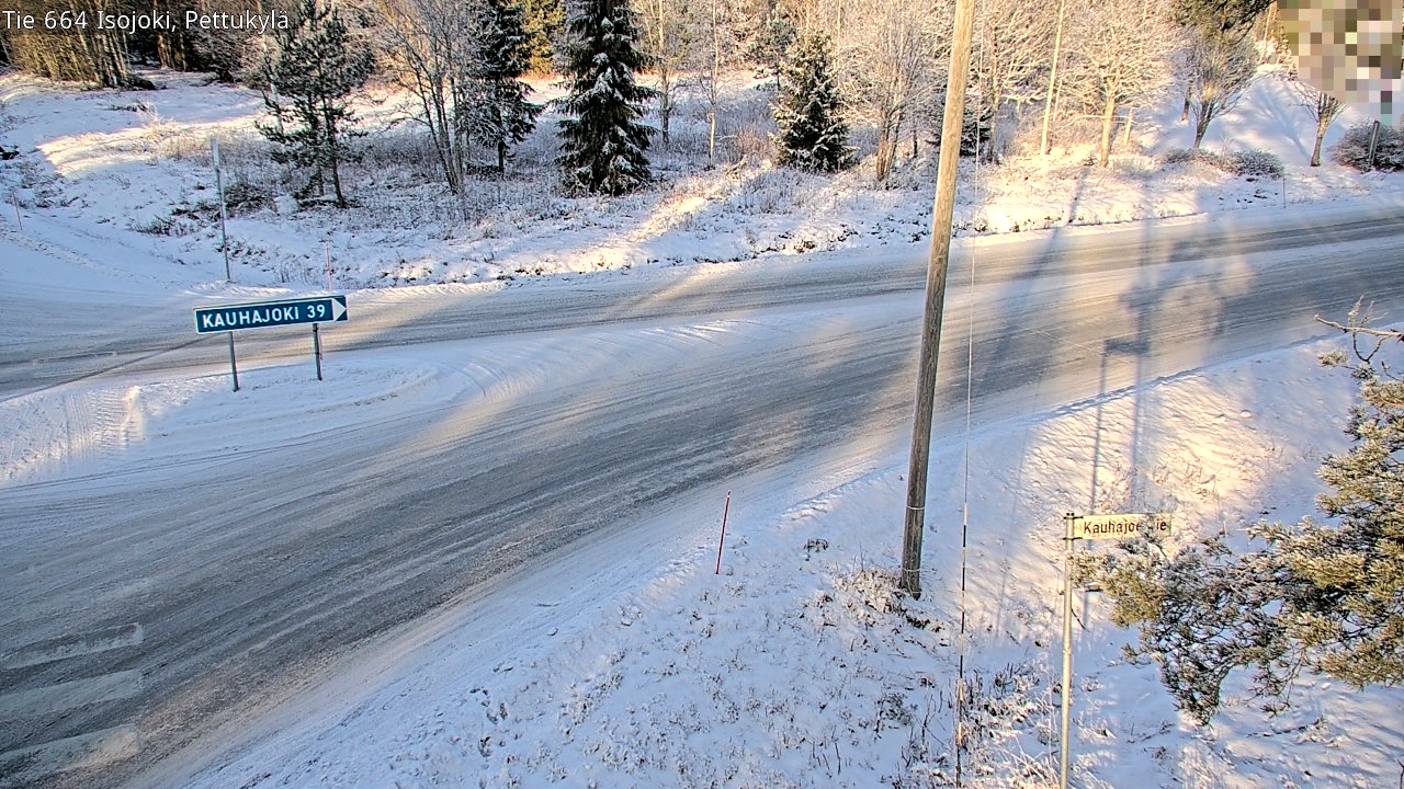 Weather Camera Image Road 664 Isojoki Pettukylä, Isojoki, Etelä-Pohjanmaa