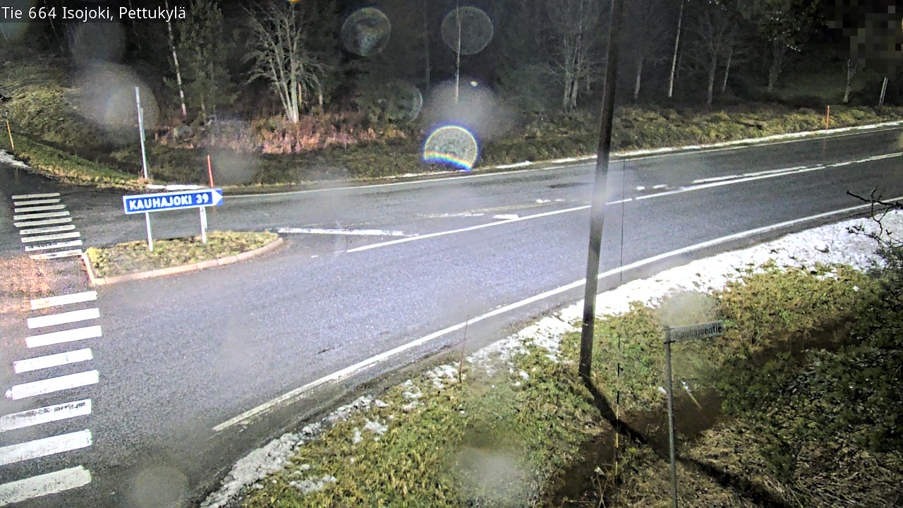 Weather Camera Image Road 664 Isojoki Pettukylä, Isojoki, Etelä-Pohjanmaa