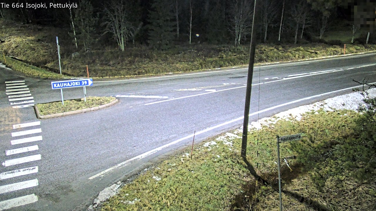 Weather Camera Image Road 664 Isojoki Pettukylä, Isojoki, Etelä-Pohjanmaa