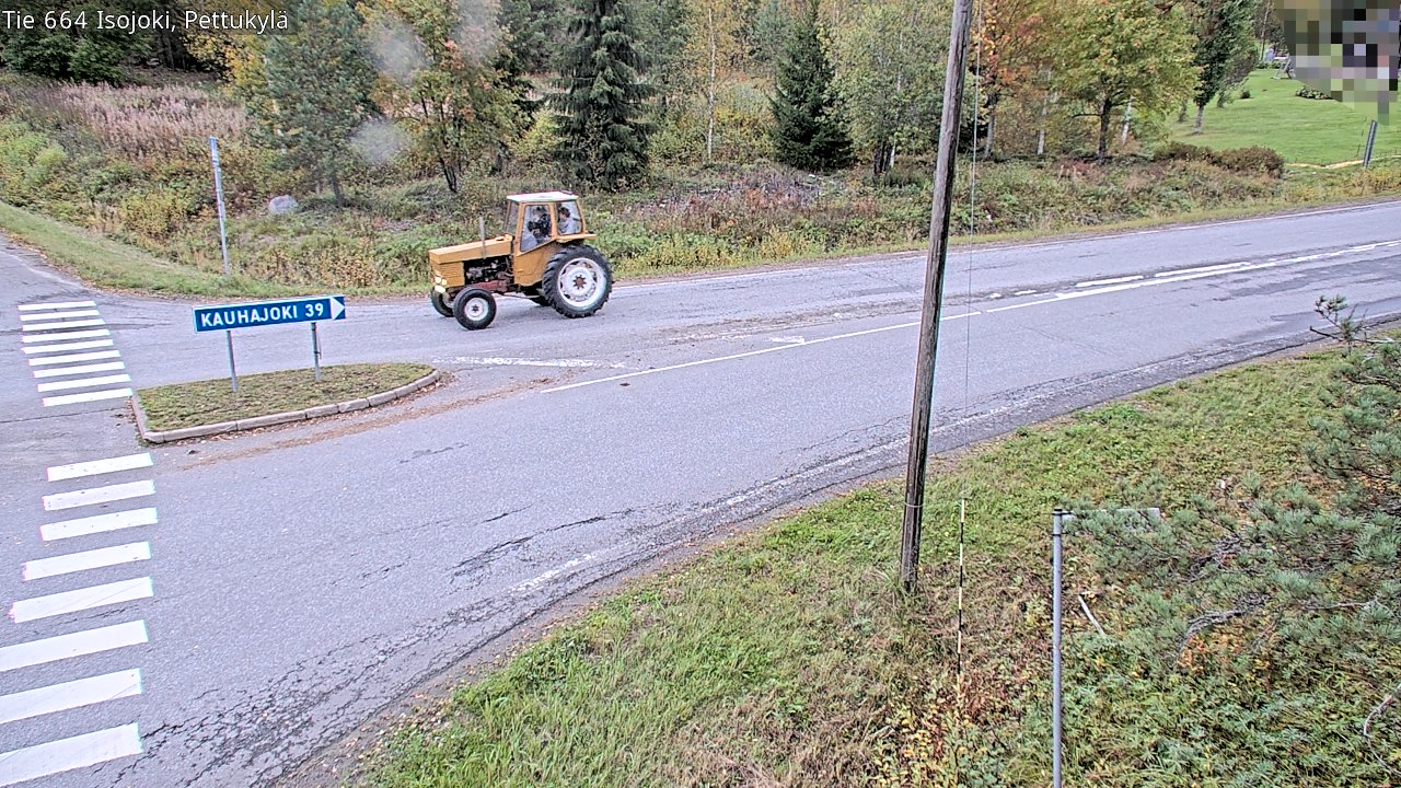 Weather Camera Image Road 664 Isojoki Pettukylä, Isojoki, Etelä-Pohjanmaa