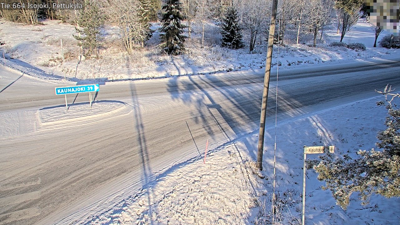 Weather Camera Image Road 664 Isojoki Pettukylä, Isojoki, Etelä-Pohjanmaa