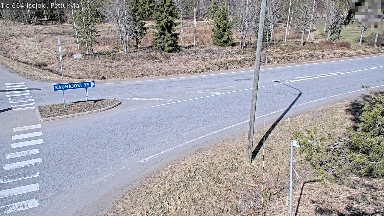 Weather Camera Image Väg 664 Storå Pettukylä, Isojoki, Etelä-Pohjanmaa
