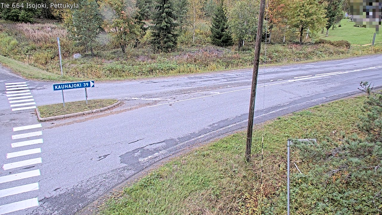 Weather Camera Image Road 664 Isojoki Pettukylä, Isojoki, Etelä-Pohjanmaa