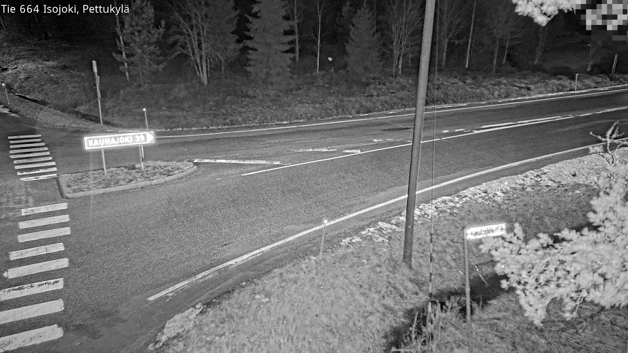Weather Camera Image Road 664 Isojoki Pettukylä, Isojoki, Etelä-Pohjanmaa