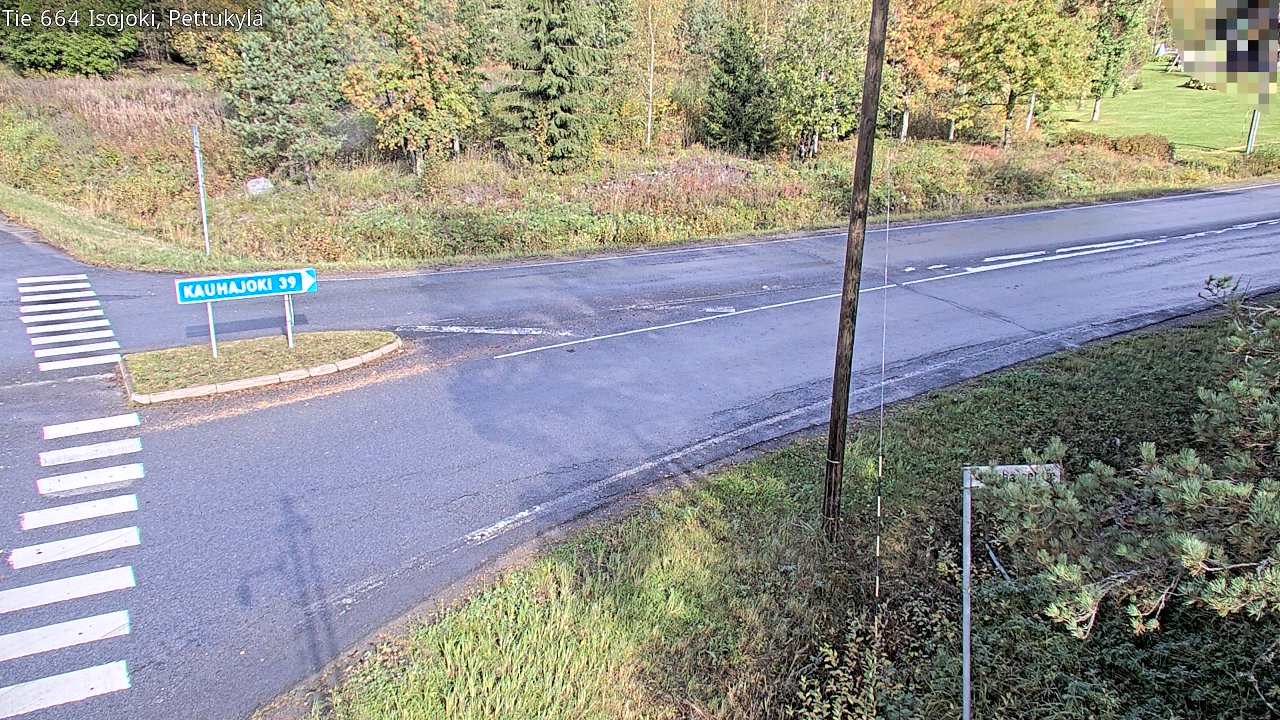 Weather Camera Image Road 664 Isojoki Pettukylä, Isojoki, Etelä-Pohjanmaa