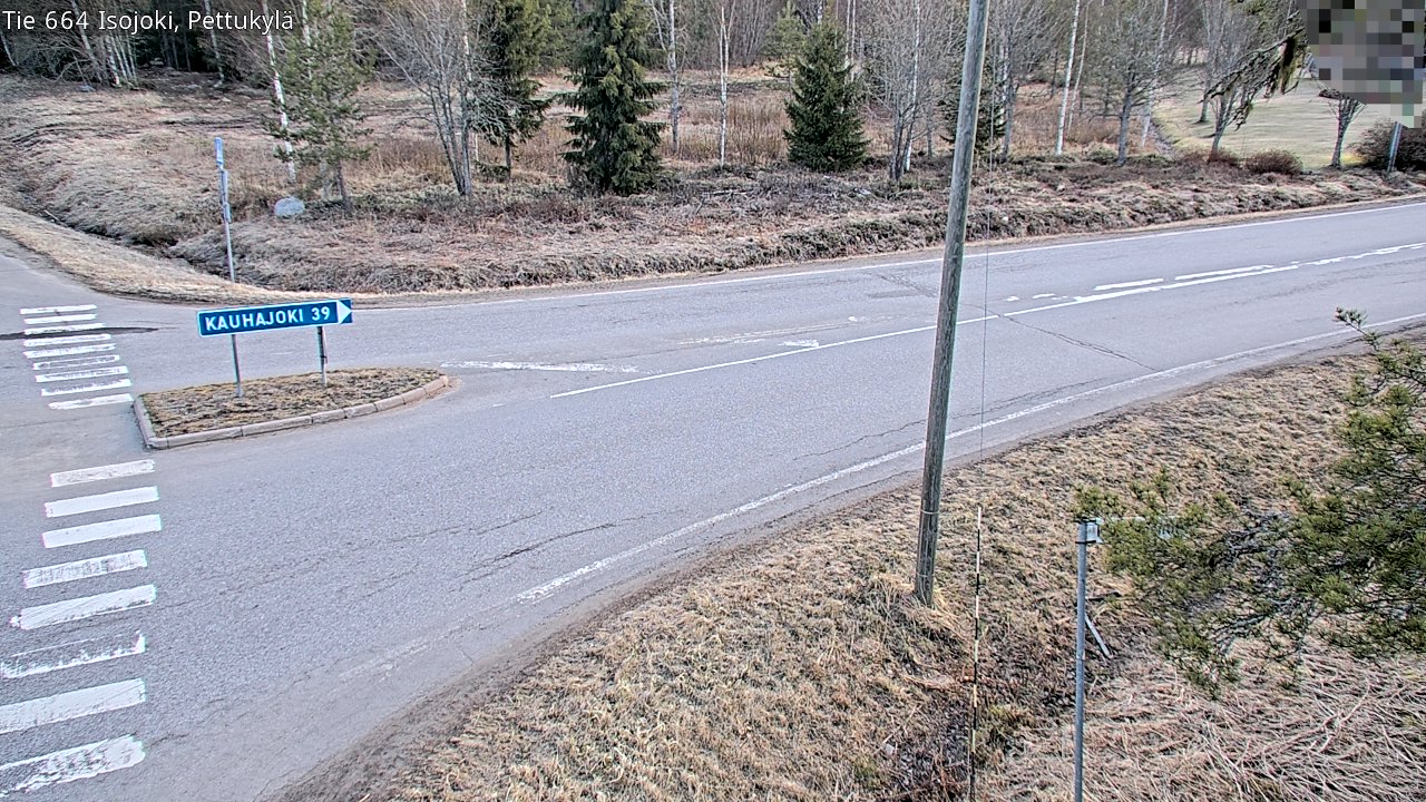 Weather Camera Image Väg 664 Storå Pettukylä, Isojoki, Etelä-Pohjanmaa