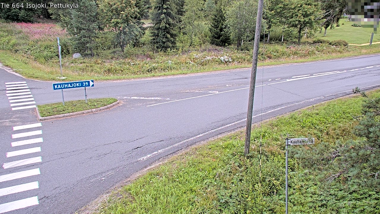 Weather Camera Image Road 664 Isojoki Pettukylä, Isojoki, Etelä-Pohjanmaa