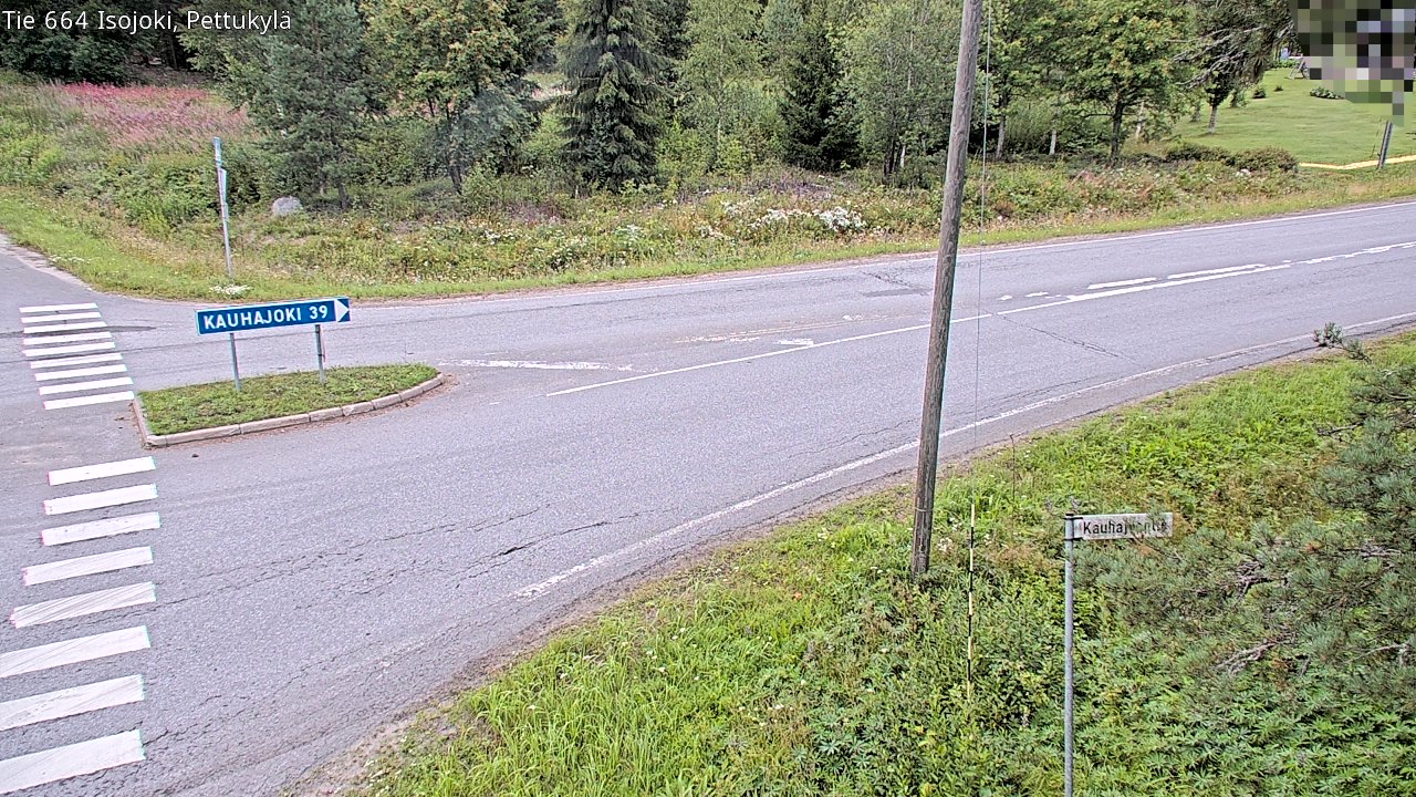 Weather Camera Image Road 664 Isojoki Pettukylä, Isojoki, Etelä-Pohjanmaa