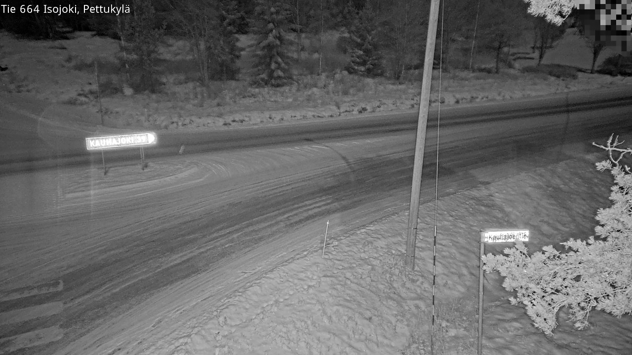 Weather Camera Image Road 664 Isojoki Pettukylä, Isojoki, Etelä-Pohjanmaa