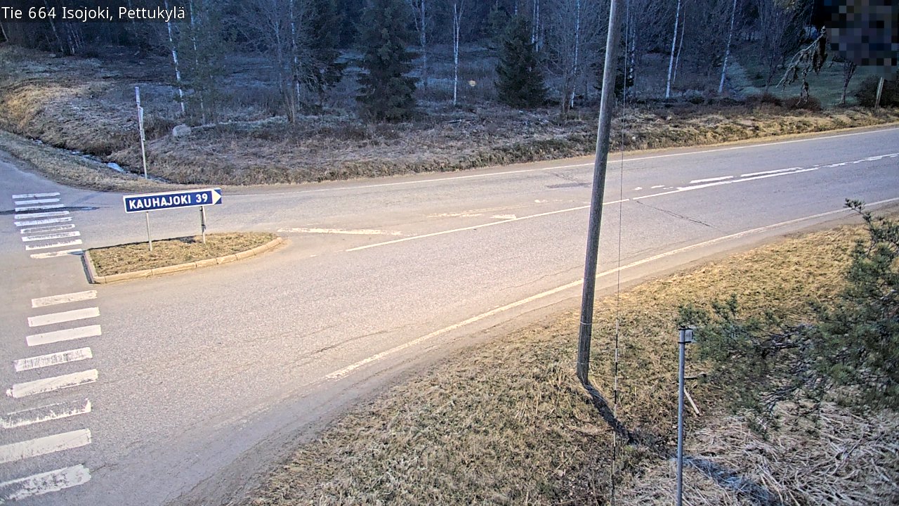 Weather Camera Image Väg 664 Storå Pettukylä, Isojoki, Etelä-Pohjanmaa