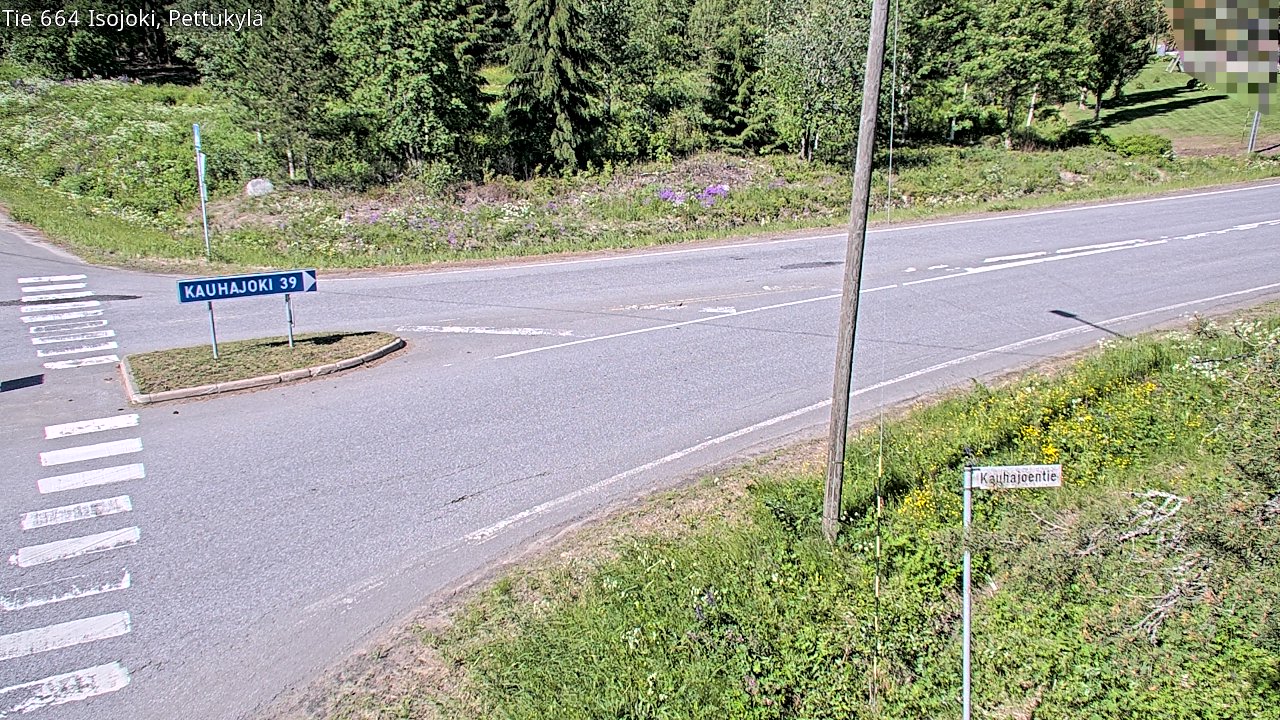 Weather Camera Image Väg 664 Storå Pettukylä, Isojoki, Etelä-Pohjanmaa
