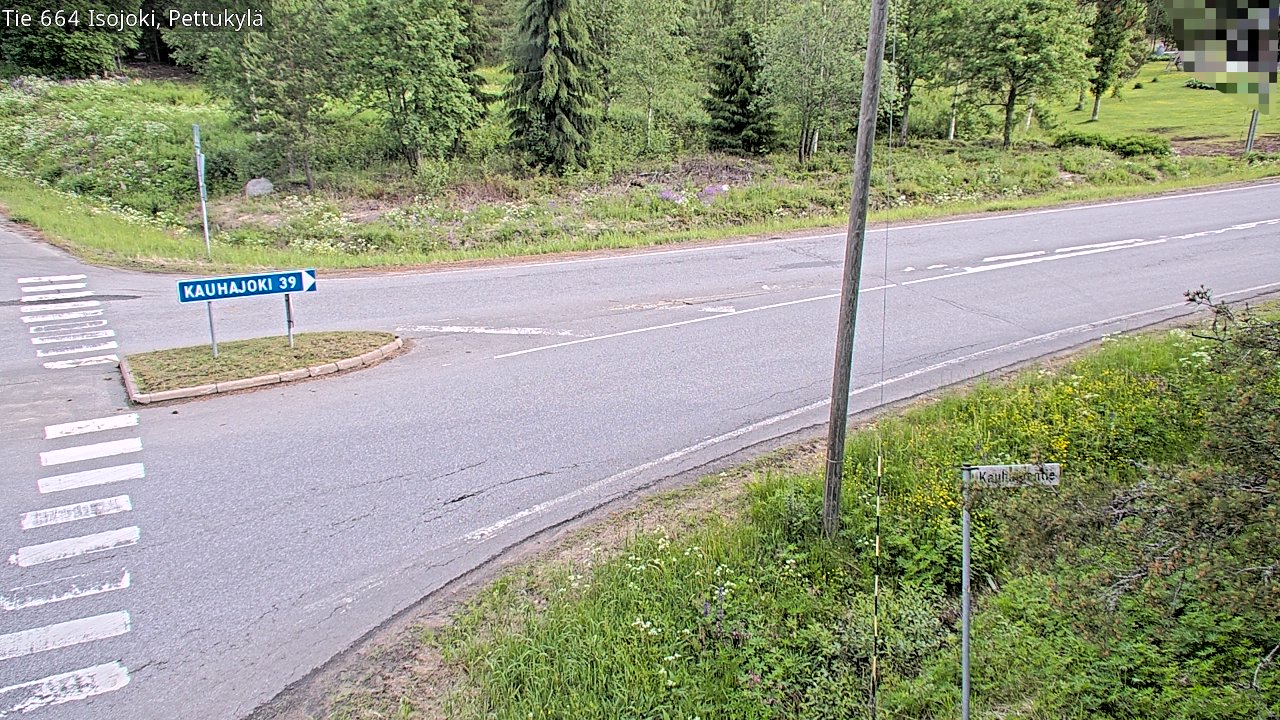 Weather Camera Image Road 664 Isojoki Pettukylä, Isojoki, Etelä-Pohjanmaa