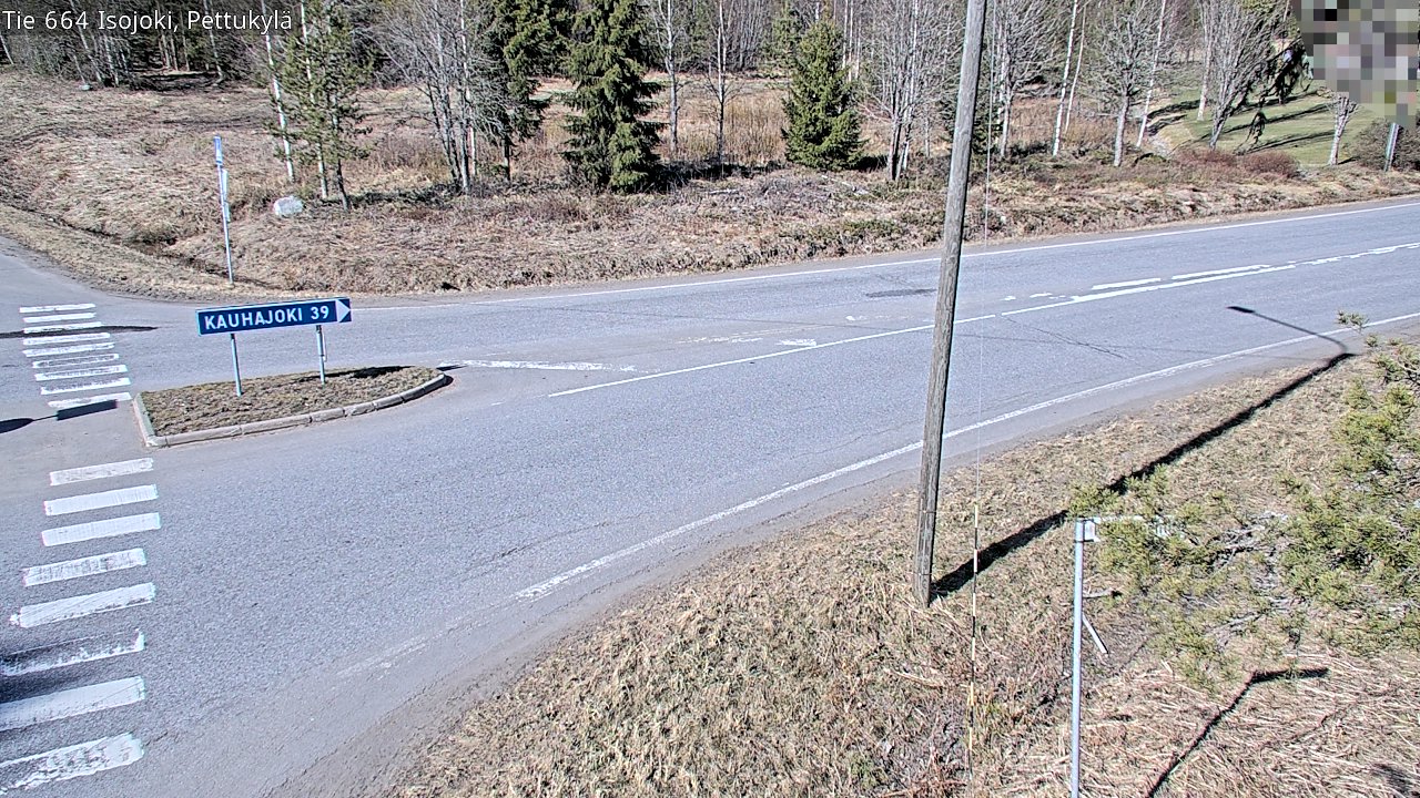 Weather Camera Image Väg 664 Storå Pettukylä, Isojoki, Etelä-Pohjanmaa