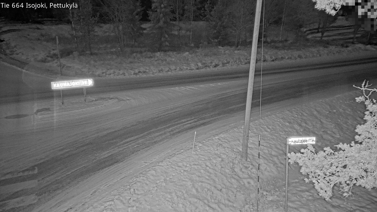 Weather Camera Image Väg 664 Storå Pettukylä, Isojoki, Etelä-Pohjanmaa