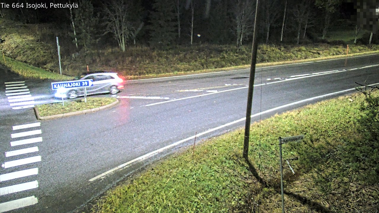 Weather Camera Image Road 664 Isojoki Pettukylä, Isojoki, Etelä-Pohjanmaa