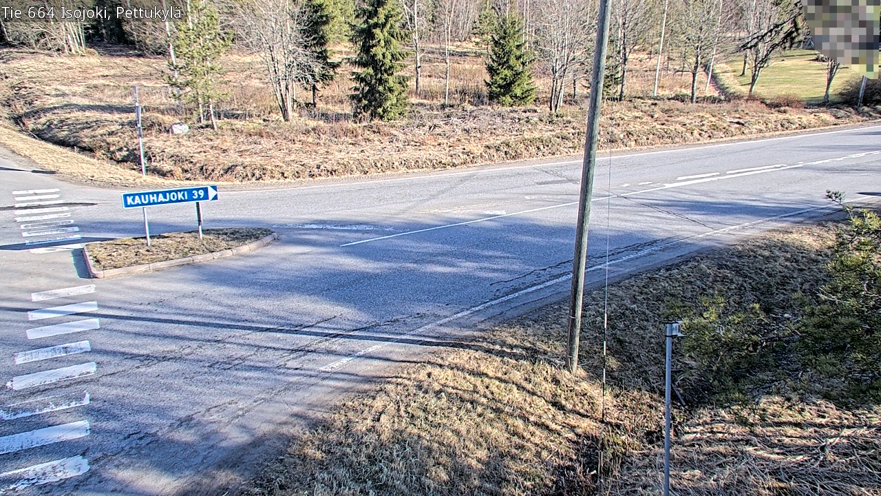 Weather Camera Image Väg 664 Storå Pettukylä, Isojoki, Etelä-Pohjanmaa
