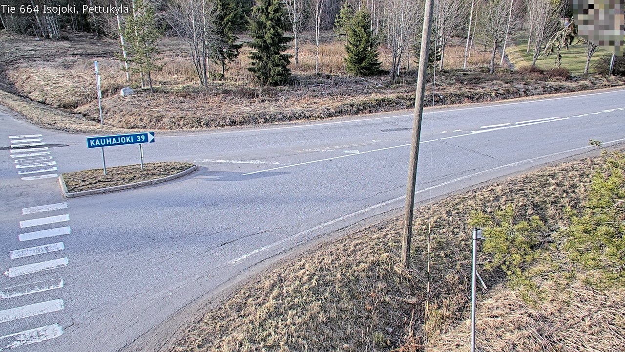 Weather Camera Image Väg 664 Storå Pettukylä, Isojoki, Etelä-Pohjanmaa