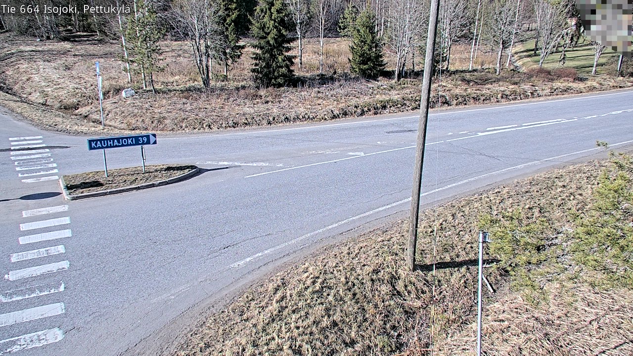 Weather Camera Image Väg 664 Storå Pettukylä, Isojoki, Etelä-Pohjanmaa