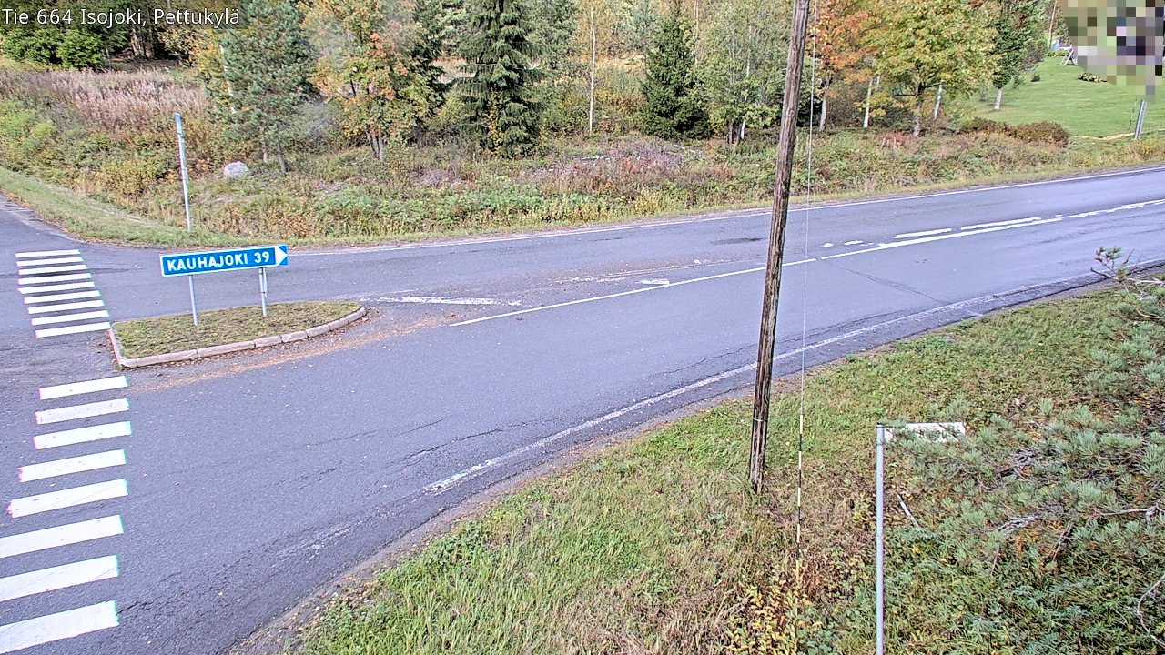 Weather Camera Image Road 664 Isojoki Pettukylä, Isojoki, Etelä-Pohjanmaa