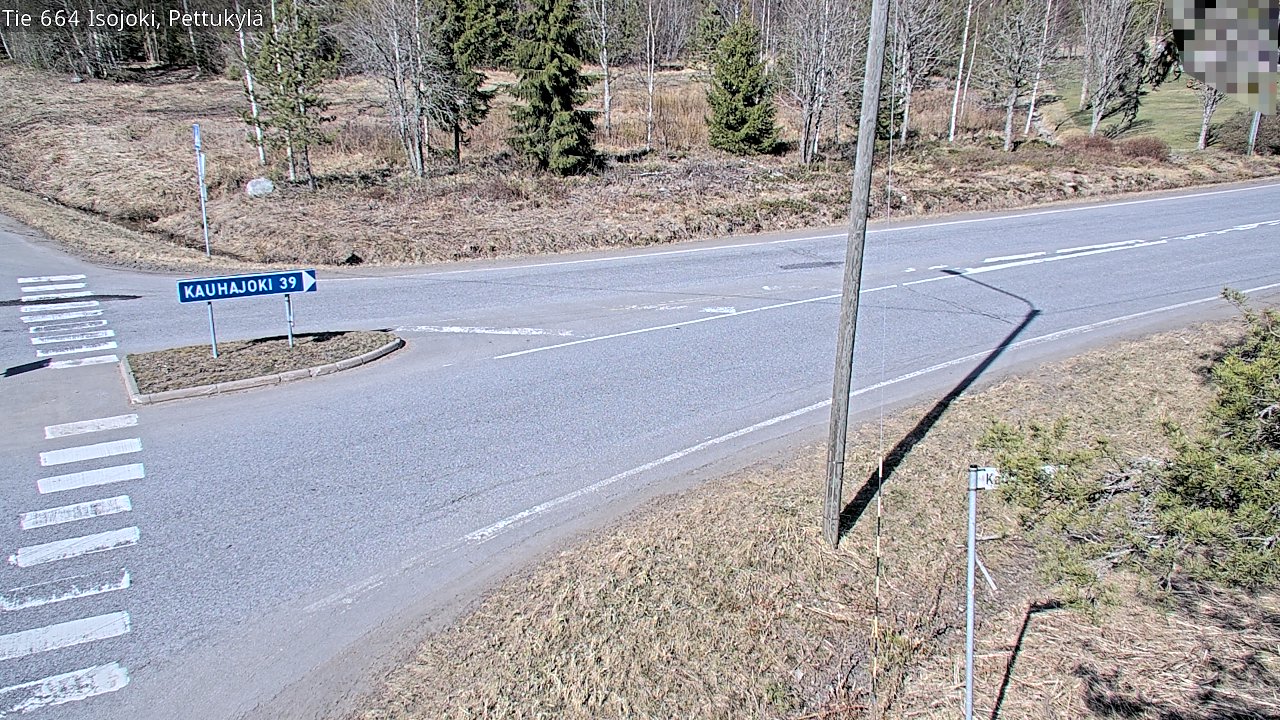 Weather Camera Image Väg 664 Storå Pettukylä, Isojoki, Etelä-Pohjanmaa