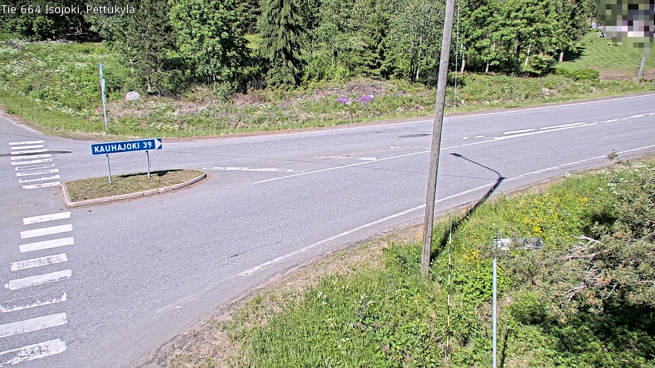 Weather Camera Image Väg 664 Storå Pettukylä, Isojoki, Etelä-Pohjanmaa