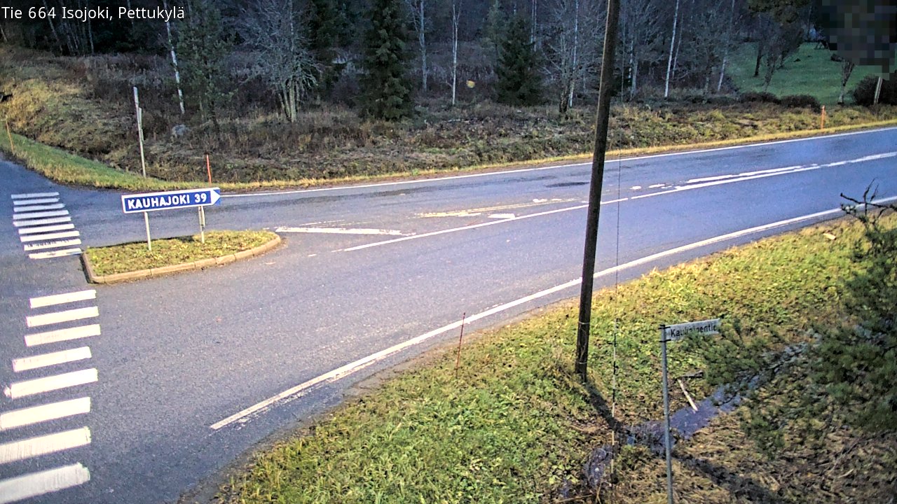 Weather Camera Image Road 664 Isojoki Pettukylä, Isojoki, Etelä-Pohjanmaa