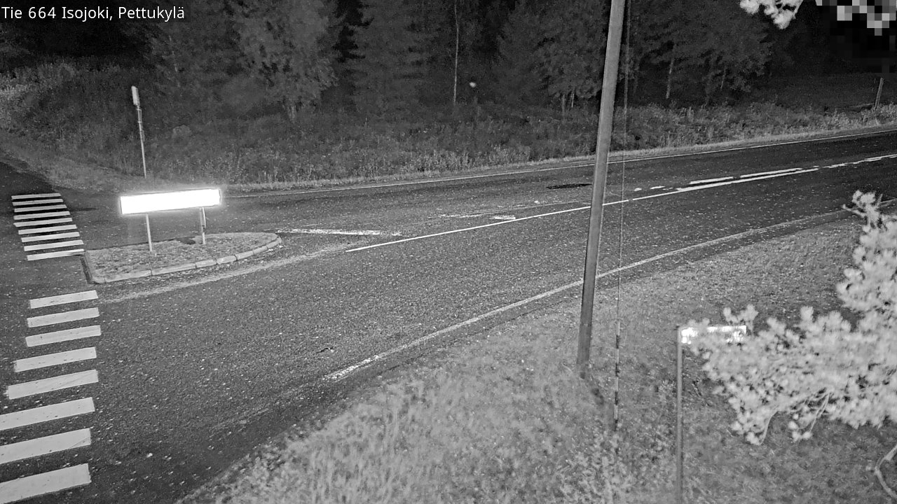 Weather Camera Image Road 664 Isojoki Pettukylä, Isojoki, Etelä-Pohjanmaa