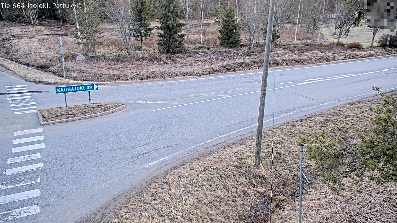 Weather Camera Image Väg 664 Storå Pettukylä, Isojoki, Etelä-Pohjanmaa