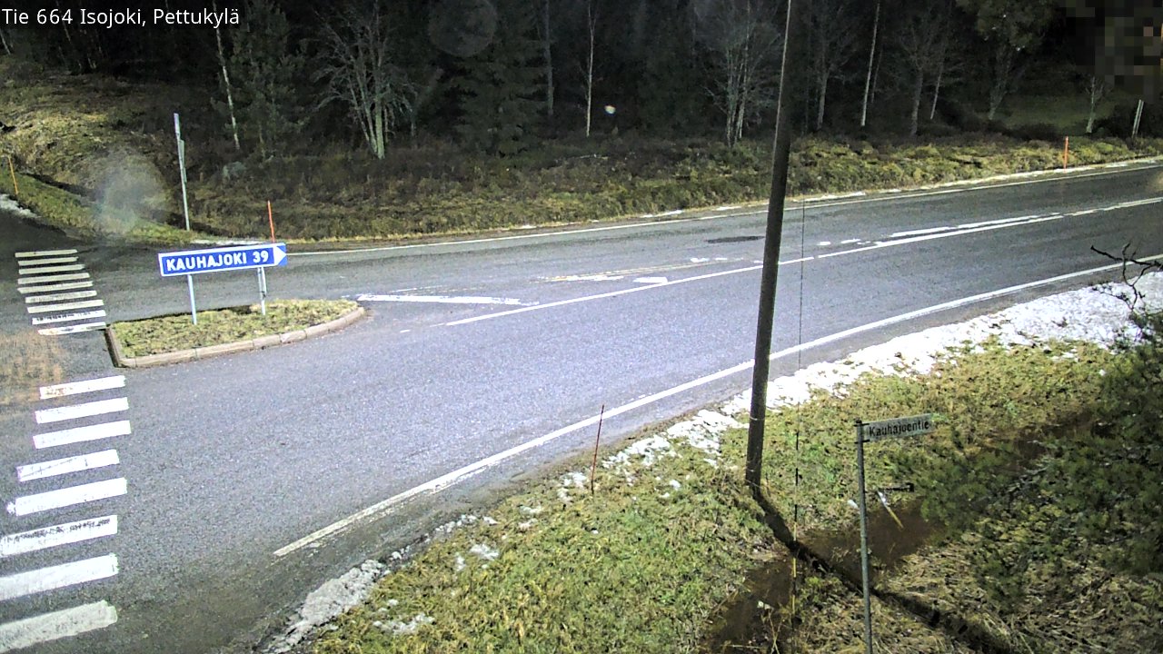 Weather Camera Image Road 664 Isojoki Pettukylä, Isojoki, Etelä-Pohjanmaa