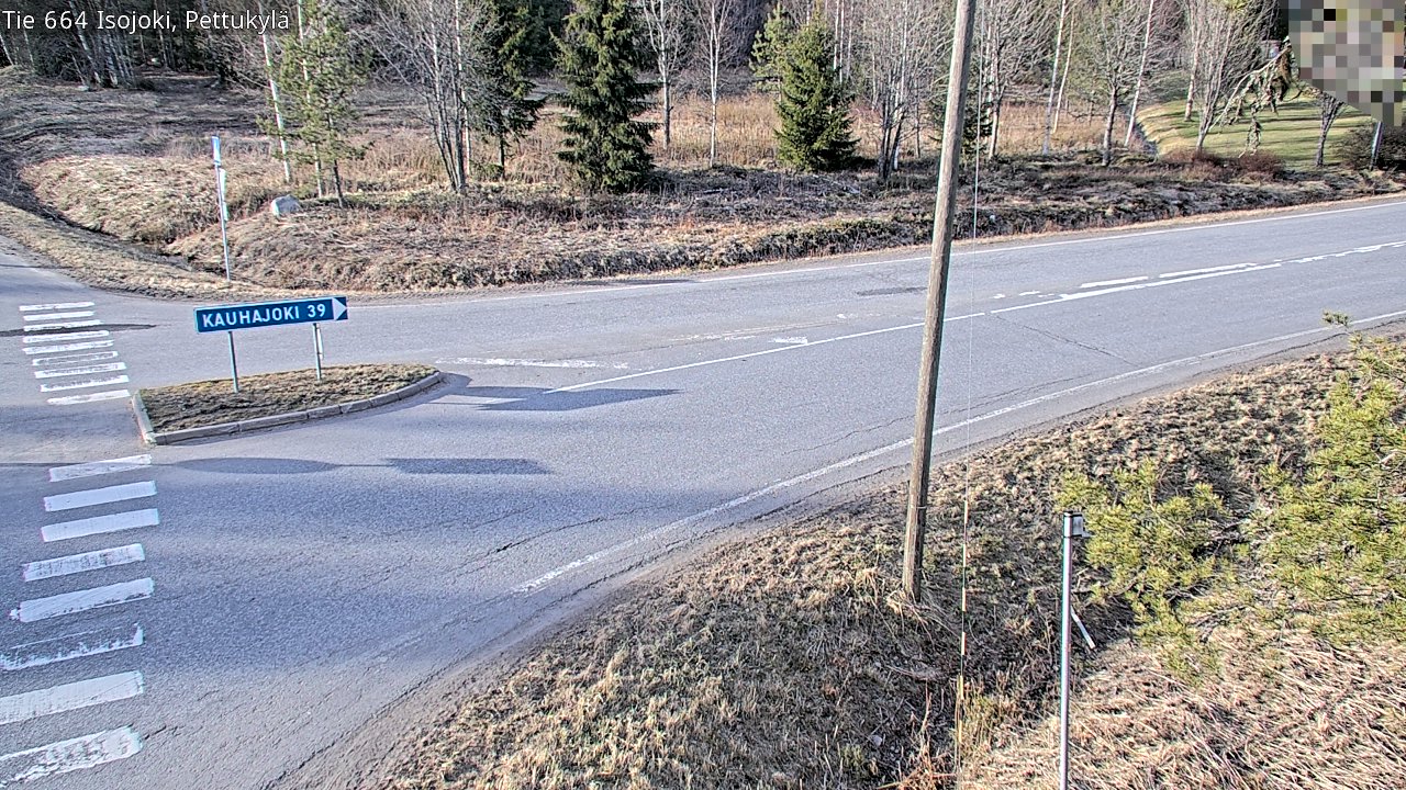 Weather Camera Image Väg 664 Storå Pettukylä, Isojoki, Etelä-Pohjanmaa