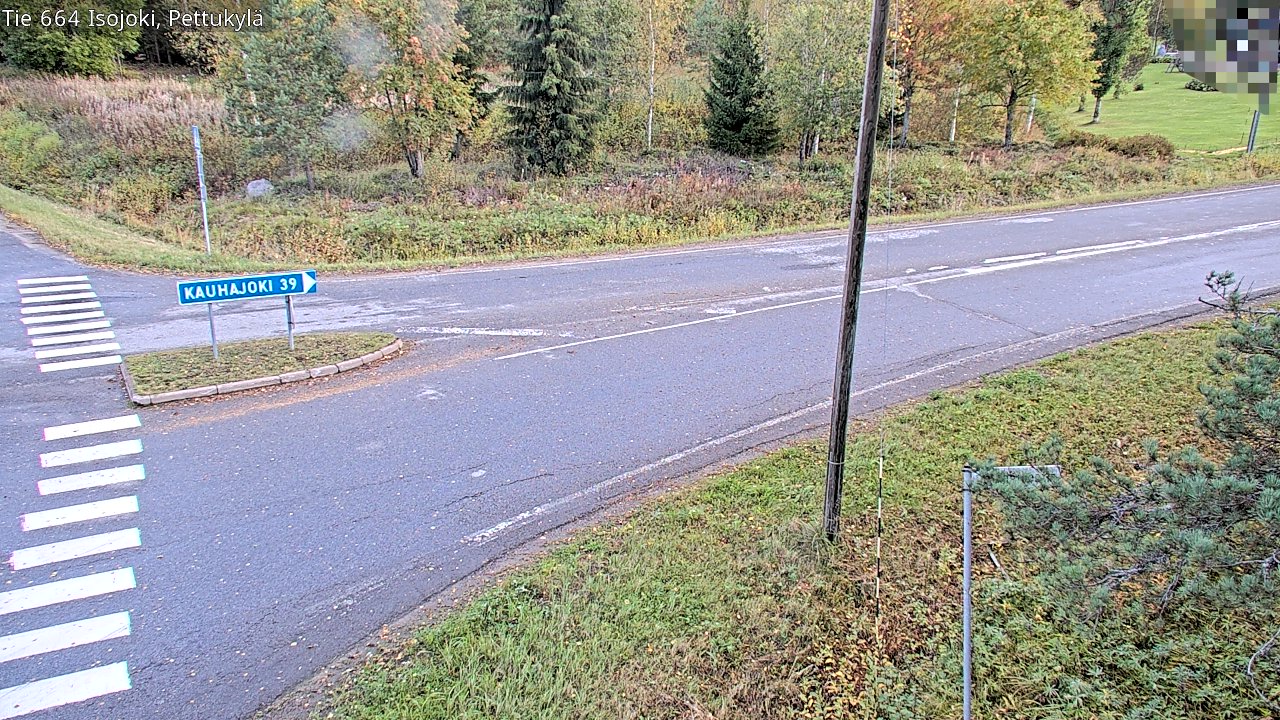 Weather Camera Image Road 664 Isojoki Pettukylä, Isojoki, Etelä-Pohjanmaa