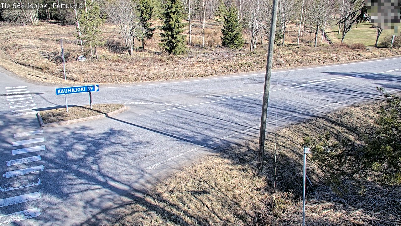 Weather Camera Image Väg 664 Storå Pettukylä, Isojoki, Etelä-Pohjanmaa