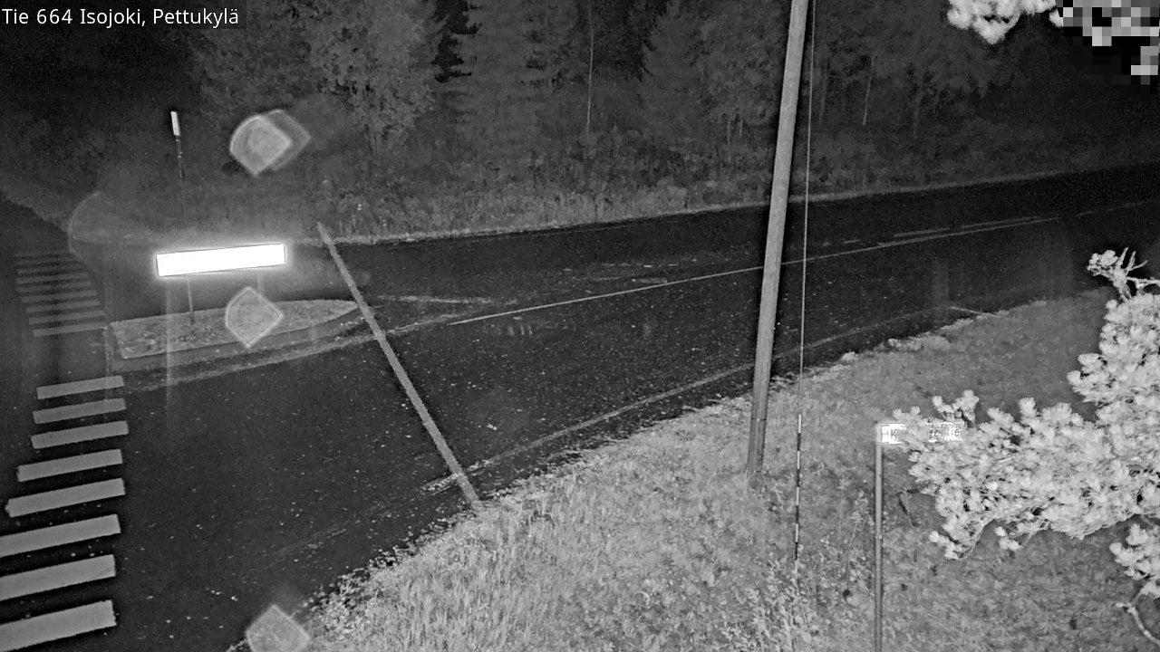 Weather Camera Image Road 664 Isojoki Pettukylä, Isojoki, Etelä-Pohjanmaa