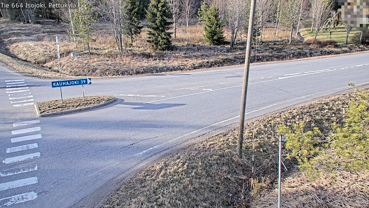 Weather Camera Image Väg 664 Storå Pettukylä, Isojoki, Etelä-Pohjanmaa