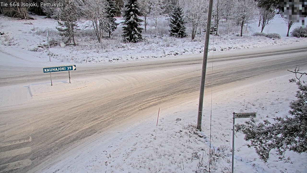 Weather Camera Image Road 664 Isojoki Pettukylä, Isojoki, Etelä-Pohjanmaa