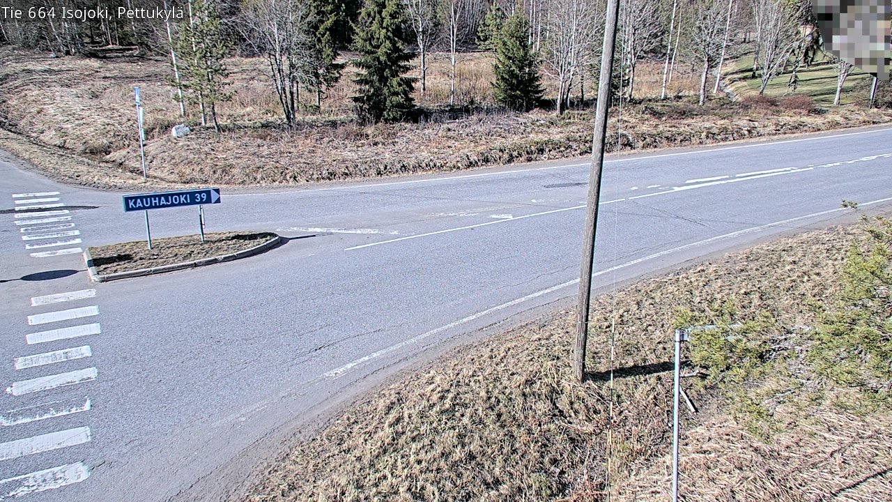 Weather Camera Image Väg 664 Storå Pettukylä, Isojoki, Etelä-Pohjanmaa