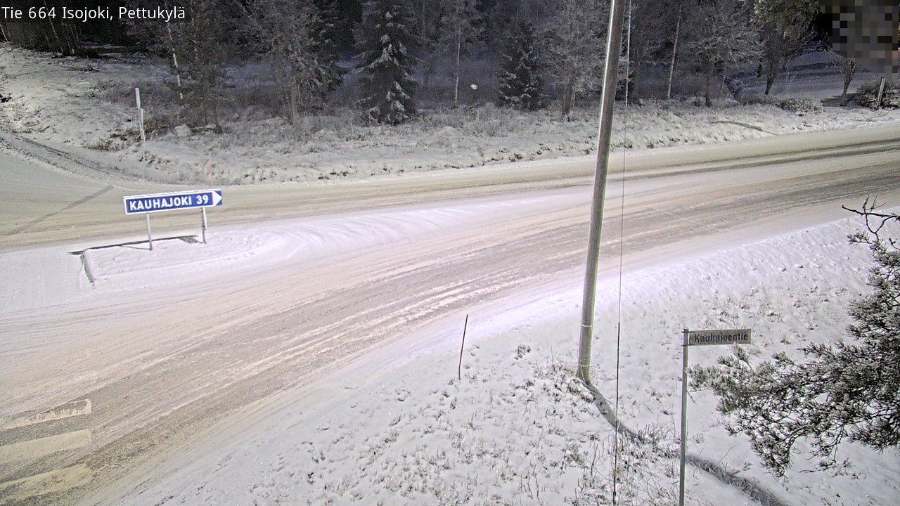 Weather Camera Image Väg 664 Storå Pettukylä, Isojoki, Etelä-Pohjanmaa