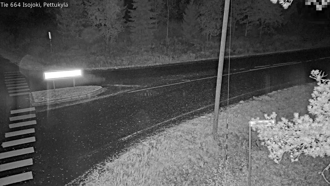 Weather Camera Image Road 664 Isojoki Pettukylä, Isojoki, Etelä-Pohjanmaa
