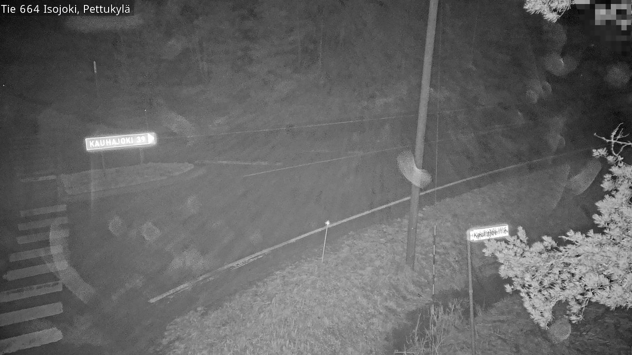Weather Camera Image Road 664 Isojoki Pettukylä, Isojoki, Etelä-Pohjanmaa