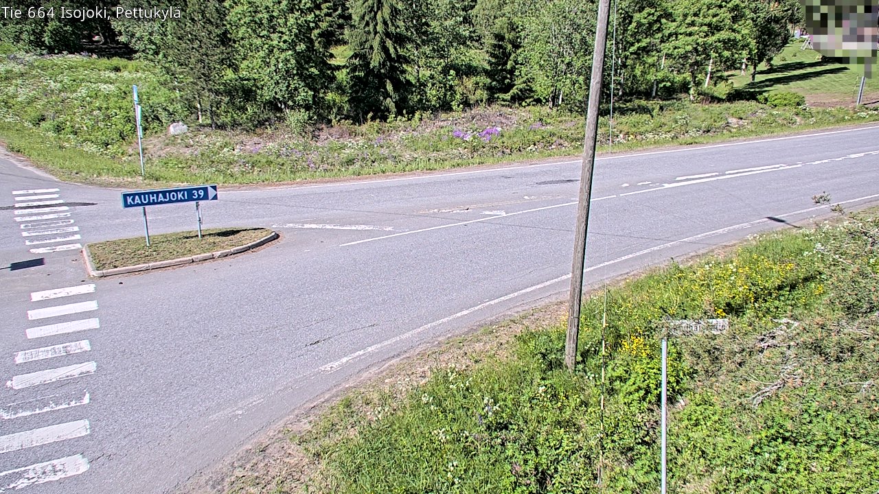 Weather Camera Image Väg 664 Storå Pettukylä, Isojoki, Etelä-Pohjanmaa