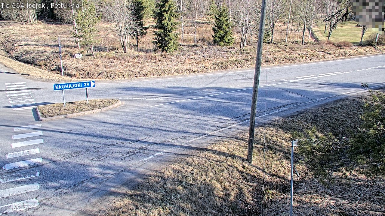 Weather Camera Image Väg 664 Storå Pettukylä, Isojoki, Etelä-Pohjanmaa