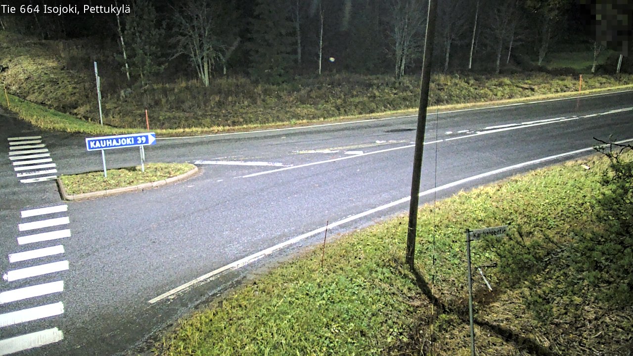 Weather Camera Image Road 664 Isojoki Pettukylä, Isojoki, Etelä-Pohjanmaa
