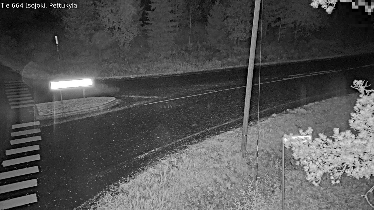 Weather Camera Image Road 664 Isojoki Pettukylä, Isojoki, Etelä-Pohjanmaa