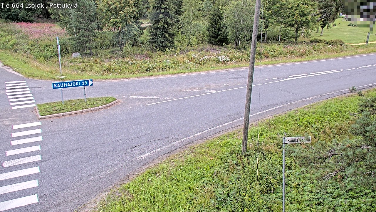 Weather Camera Image Road 664 Isojoki Pettukylä, Isojoki, Etelä-Pohjanmaa