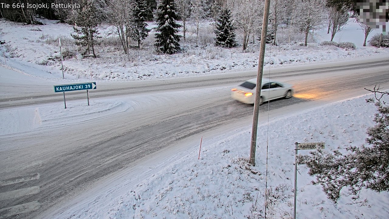 Weather Camera Image Road 664 Isojoki Pettukylä, Isojoki, Etelä-Pohjanmaa
