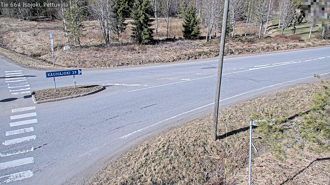 Weather Camera Image Väg 664 Storå Pettukylä, Isojoki, Etelä-Pohjanmaa