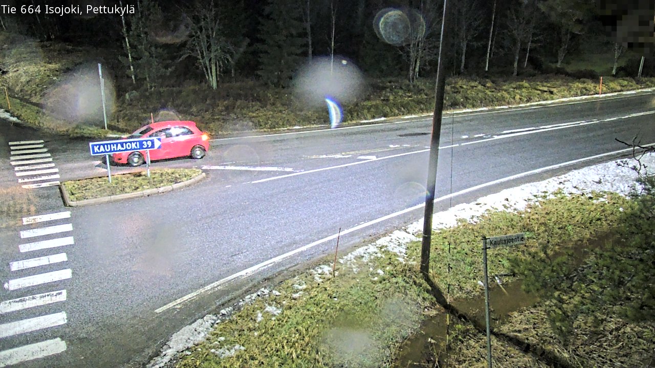 Weather Camera Image Road 664 Isojoki Pettukylä, Isojoki, Etelä-Pohjanmaa