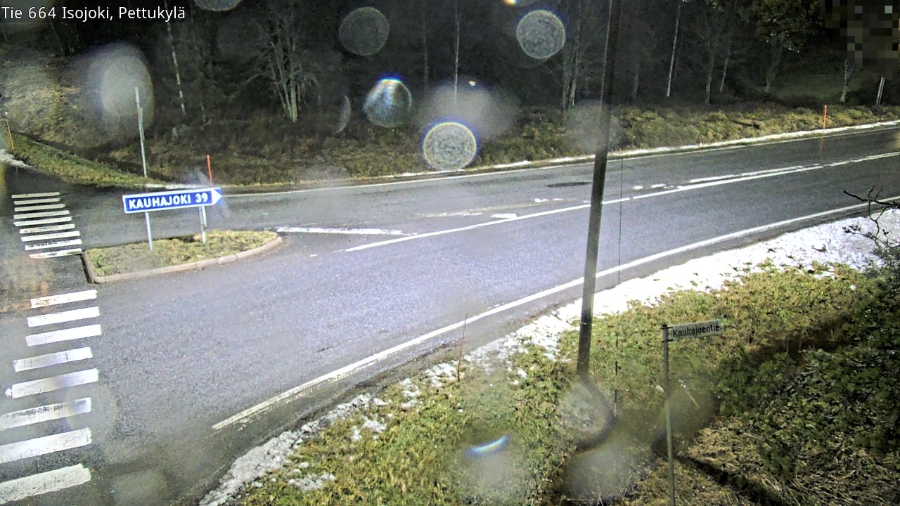 Weather Camera Image Road 664 Isojoki Pettukylä, Isojoki, Etelä-Pohjanmaa