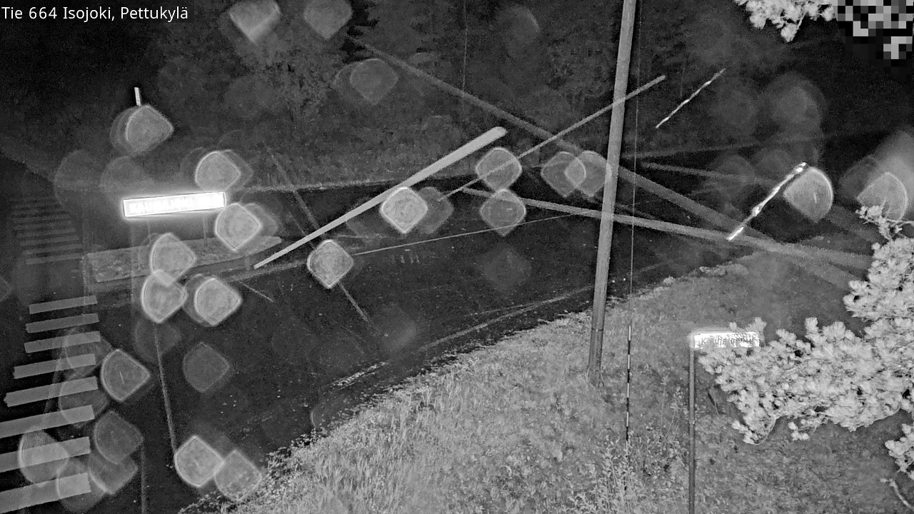 Weather Camera Image Road 664 Isojoki Pettukylä, Isojoki, Etelä-Pohjanmaa